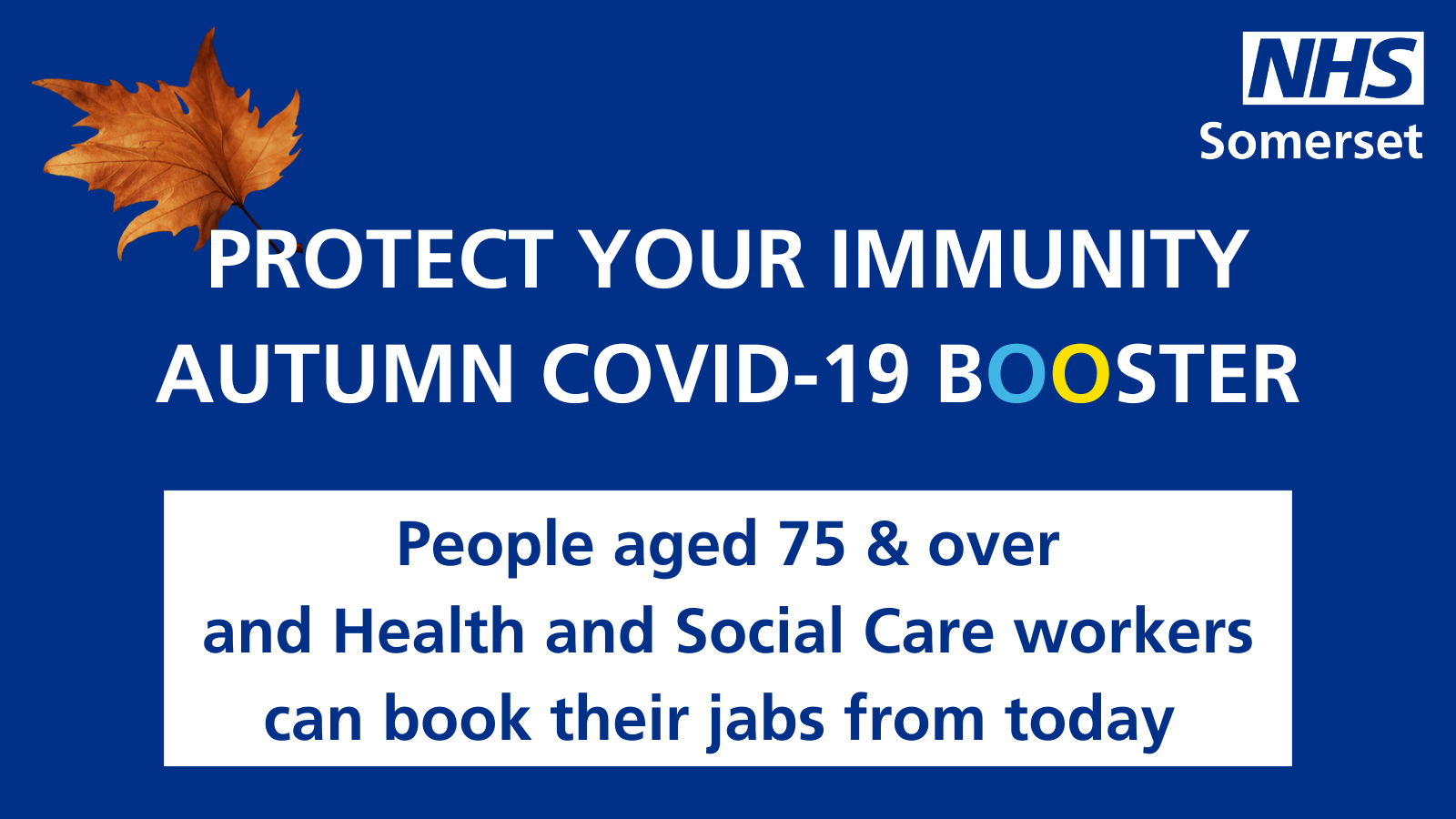 PROTECT YOUR IMMUNITY with the AUTUMN COVID-19 BOOSTER